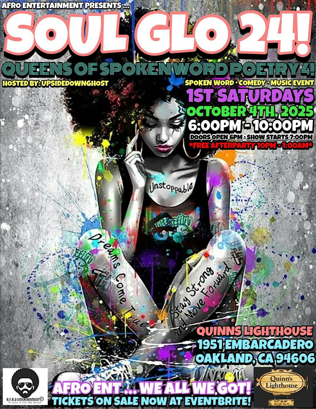 SOUL GLO 24! \u201cSPOKEN WORD QUEENS OF POETRY!\u201d AT QUINN'S LIGHTHOUSE!