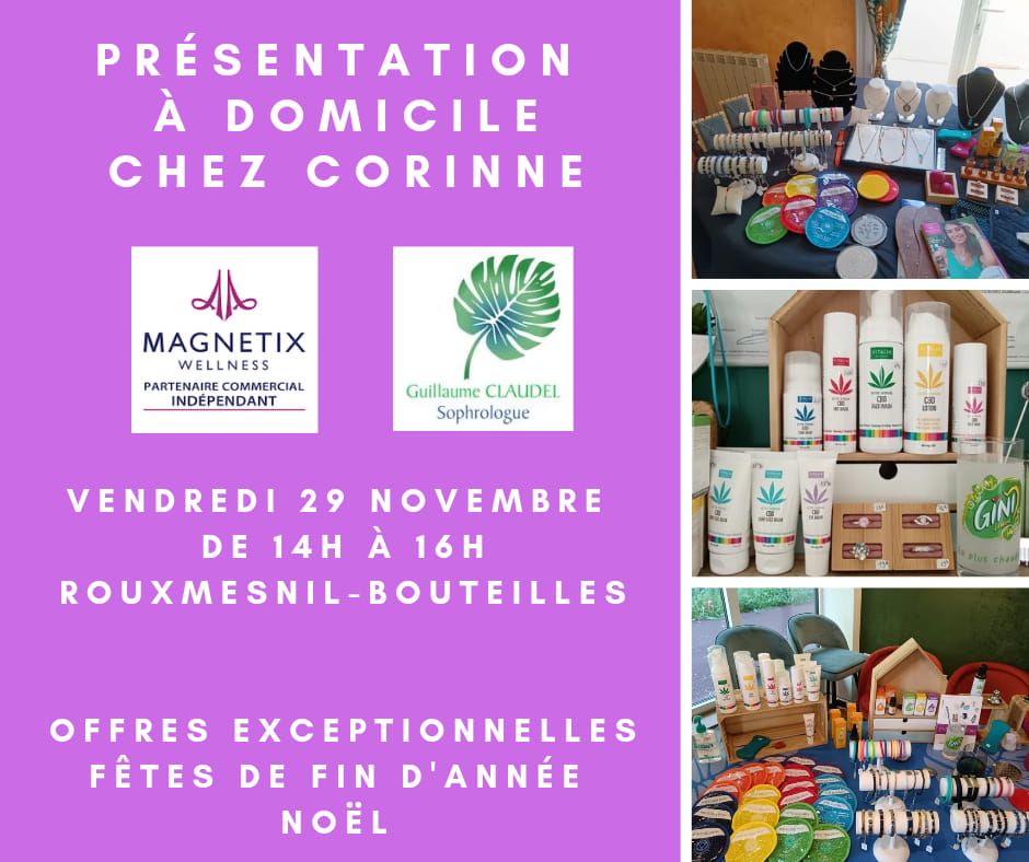 Pr\u00e9sentation \u00e0 domicile Magn\u00e9tix chez Corinne