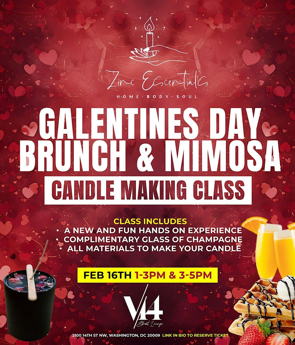 Galentine's Day Brunch & Candle Making Workshop