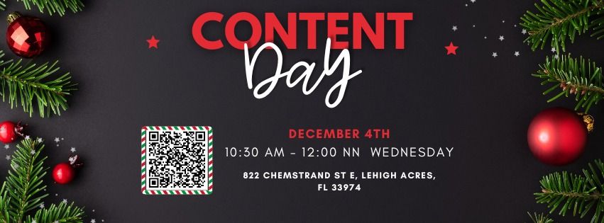 DECEMBER NAPLES NEO CONTENT DAY!