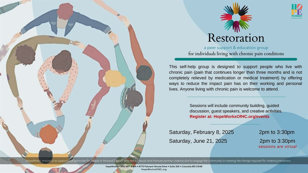 Restoration: A Chronic Pain Peer Support & Education Group