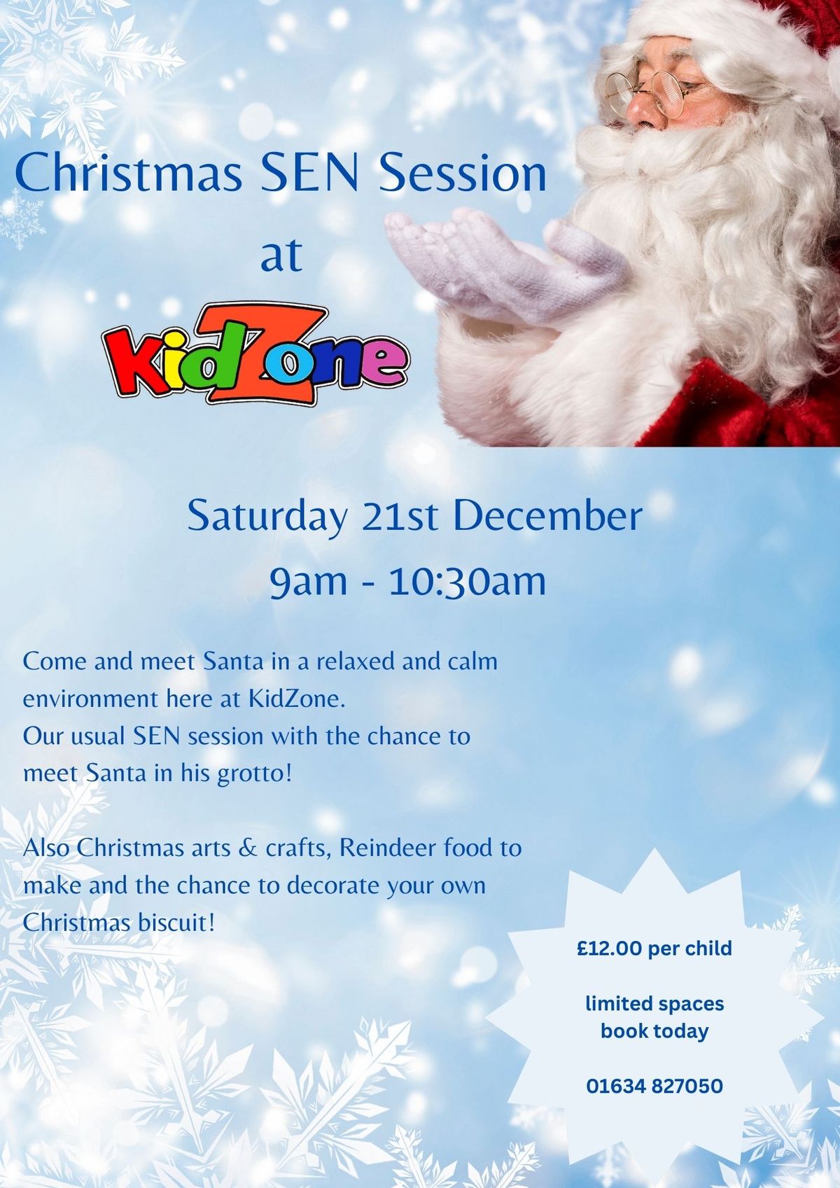 KidZone's Christmas SEN Session - with SANTA! 