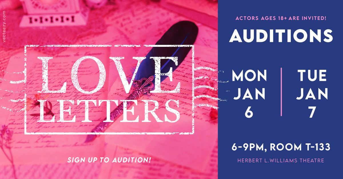 OPEN AUDITIONS - Love Letters 