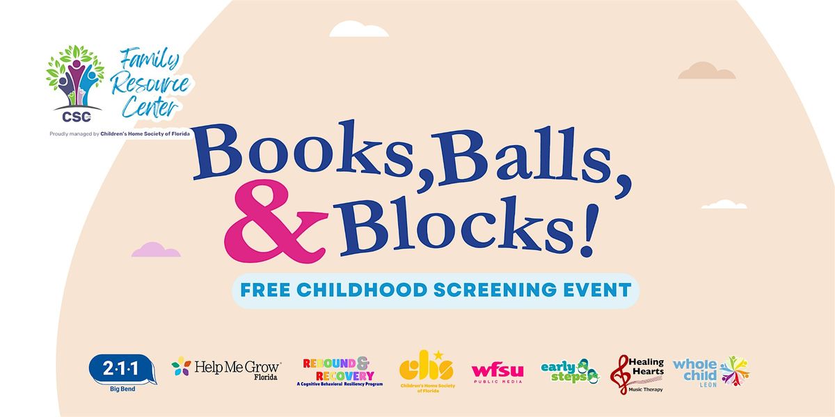 Books, Balls & Blocks Early Childhood Screening