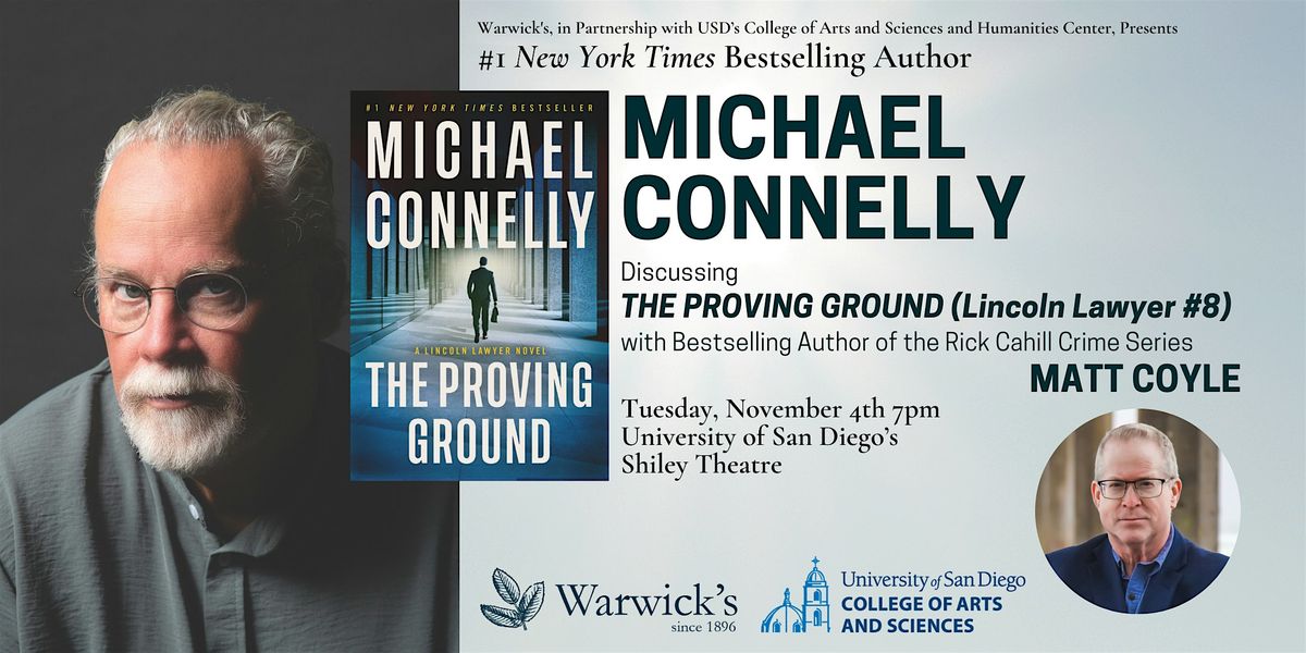 Michael Connelly discussing THE PROVING GROUND w\/Matt Coyle