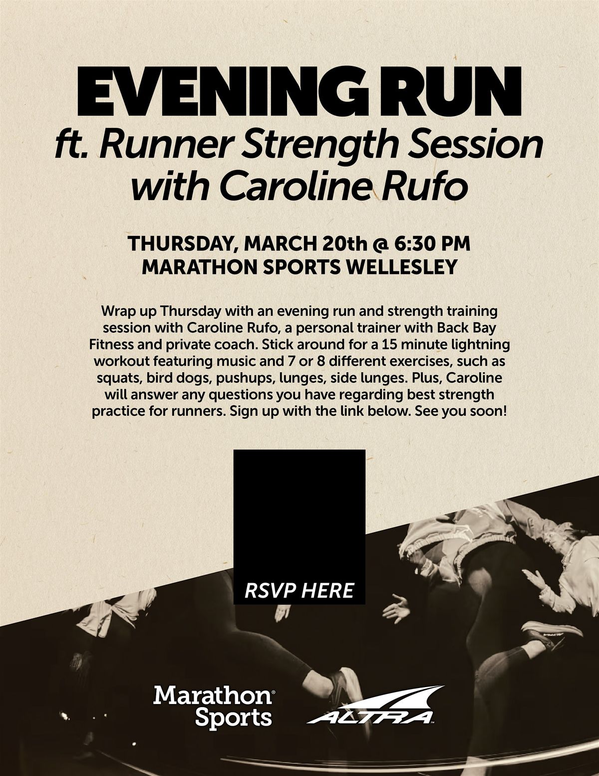 Evening Run & Runner Strength Session with Caroline Rufo - Wellelsey