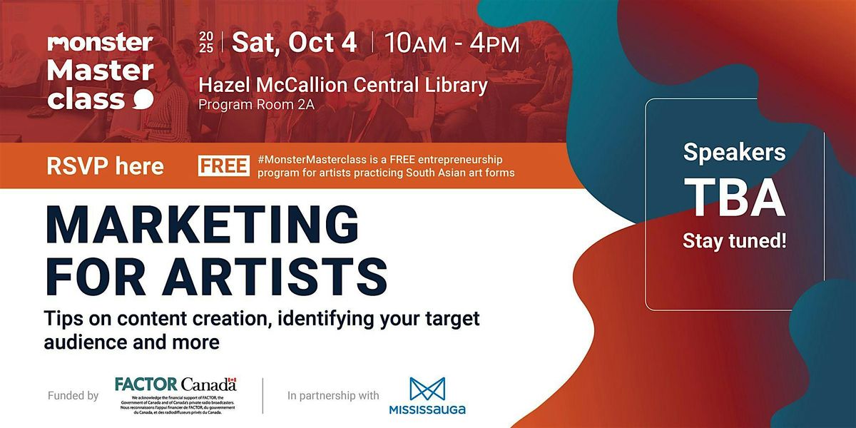 #MonsterMasterclass: Marketing for Artists