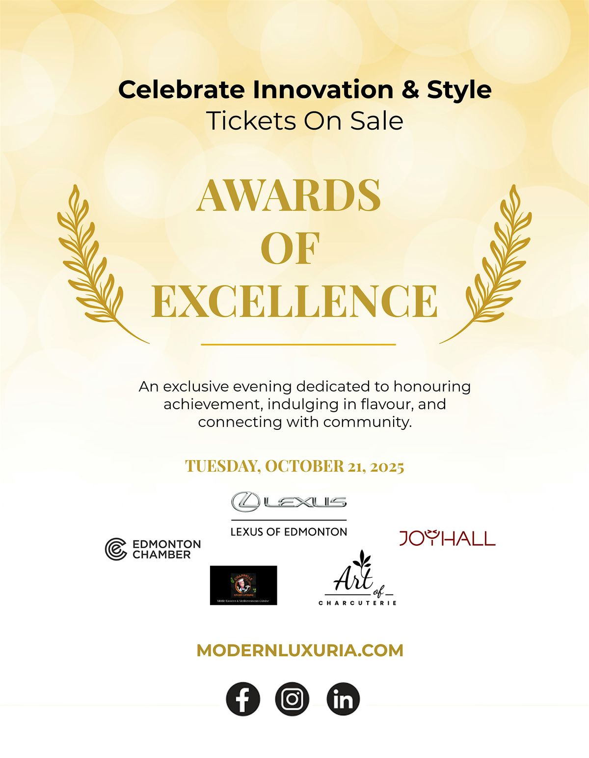 Modern Luxuria Awards of Excellence 2025 at Lexus of Edmonton
