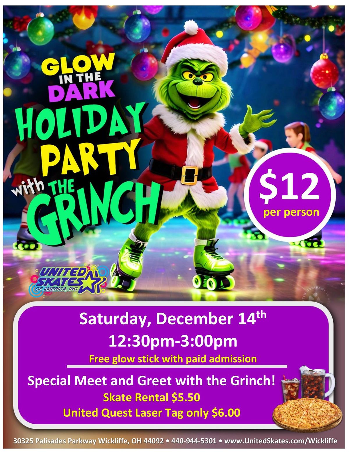 Grinch's Glow in the Dark Skate