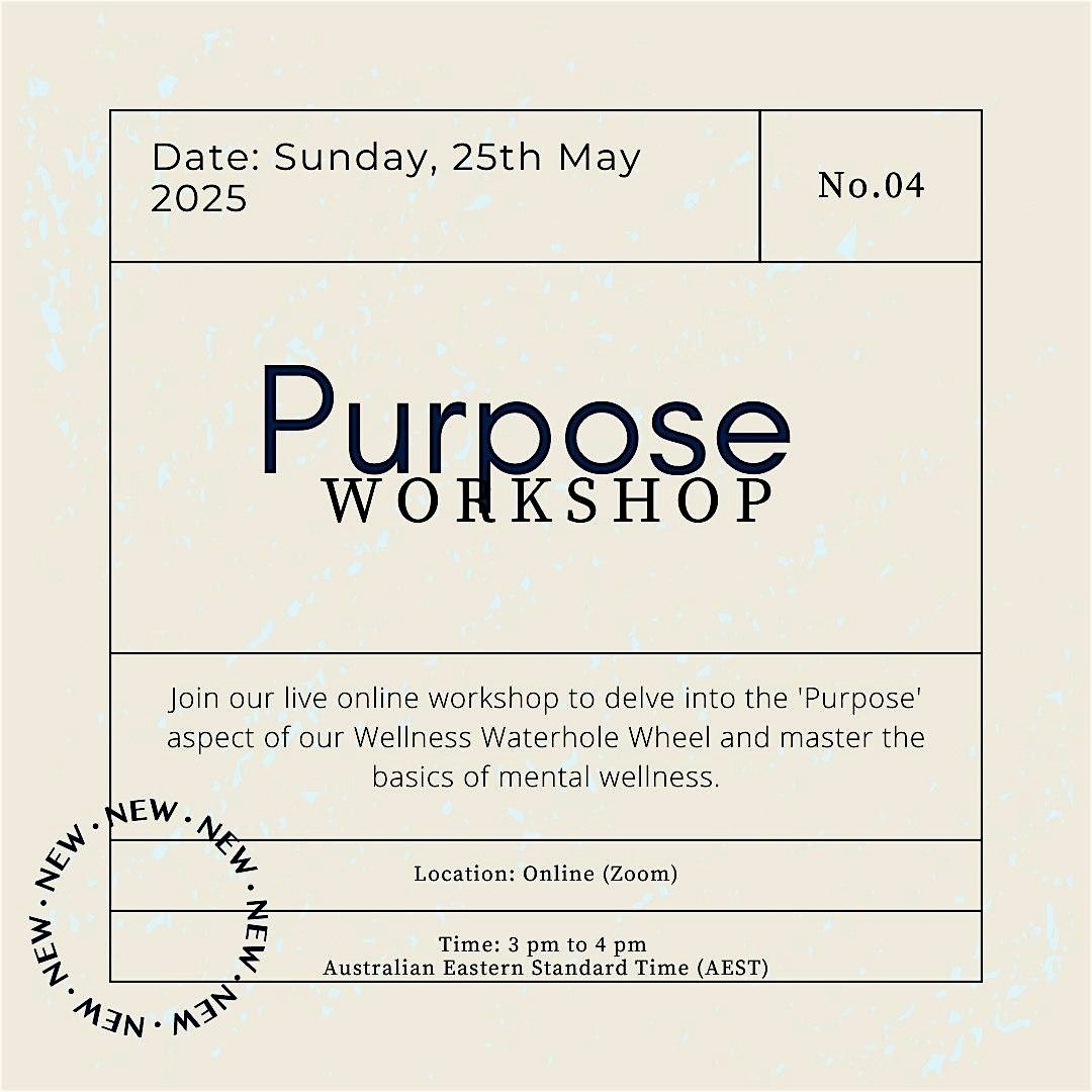 Purpose Wellness  Workshop