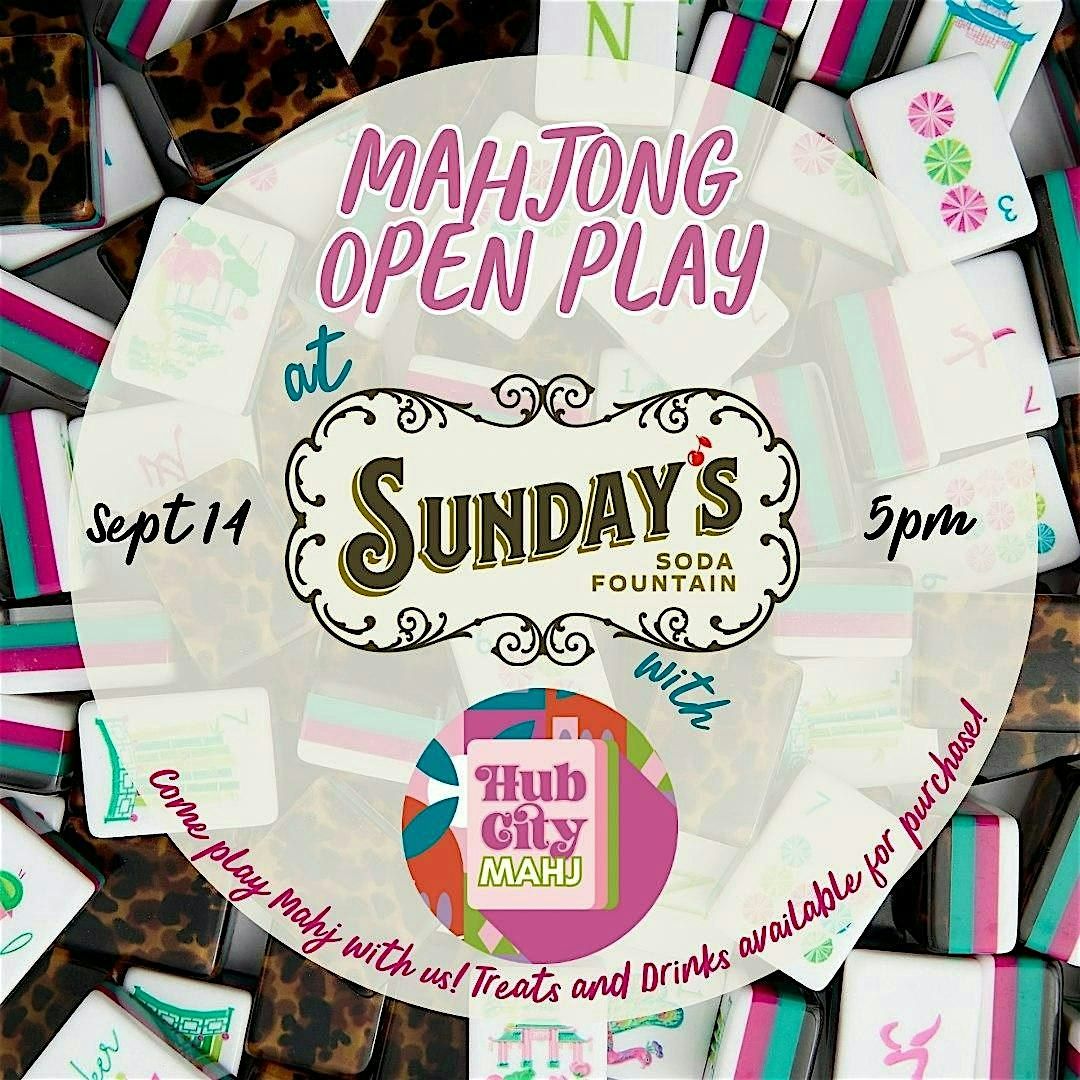 Mahjong Open Play at Sunday\u2019s