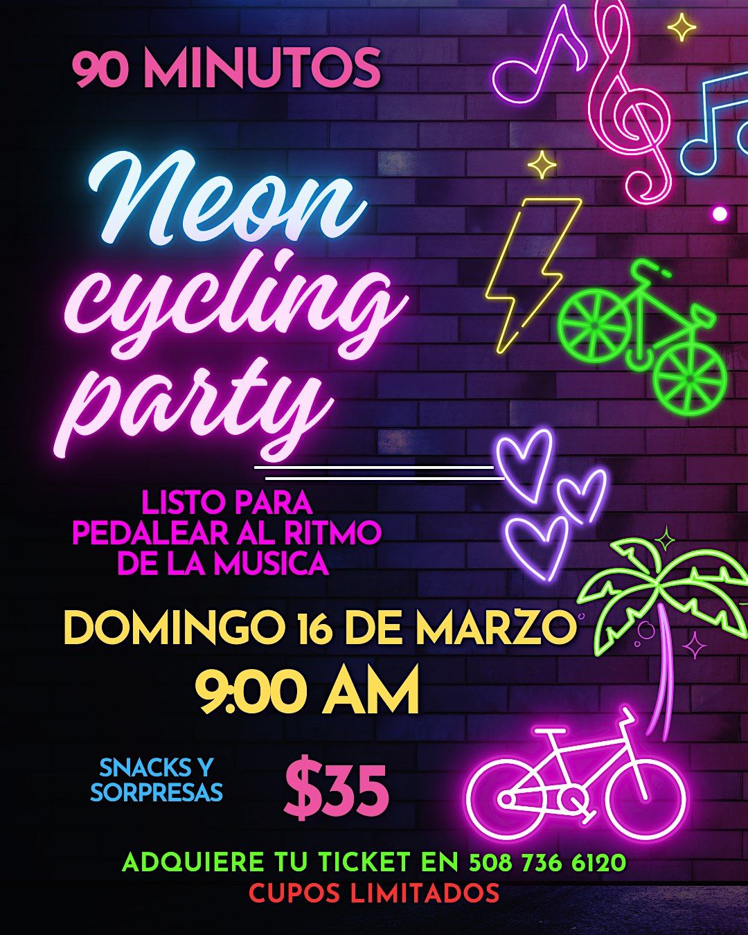 Neon Cycling Party