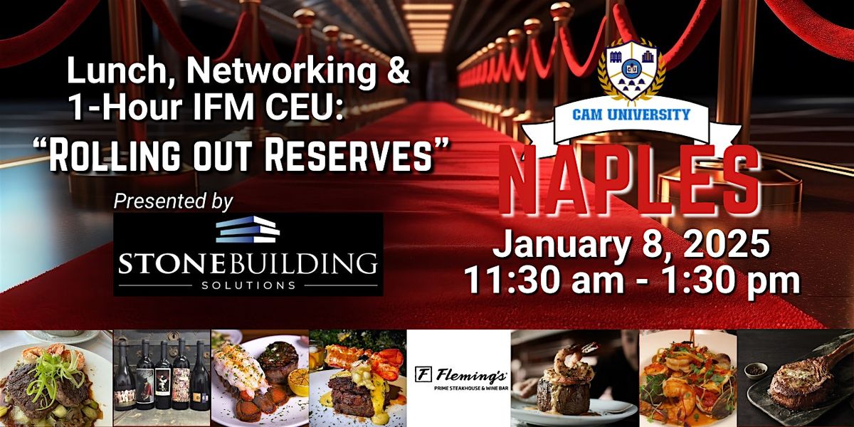 CAM U NAPLES Complimentary Lunch and 1-Hr IFM CEU | Flemings Steakhouse