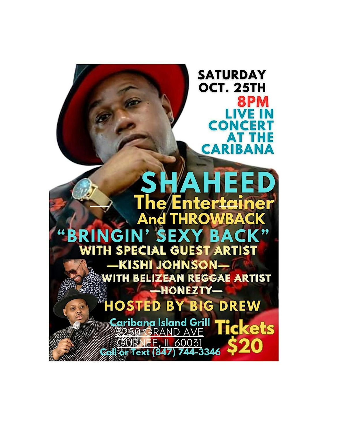 BRINGING SEXY BACK \u201cA Night Of Live R&B\u201d with Shaheed The R&B Entertainer