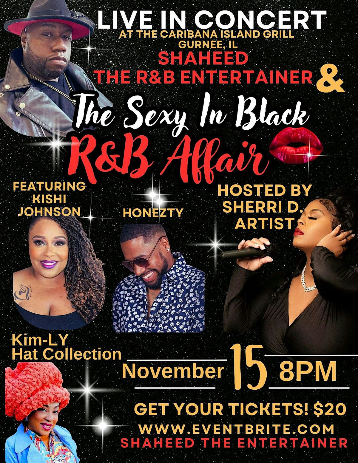 \u201cThe Sexy In Black R&B Affair\u201d Live with Shaheed The R&B Entertainer