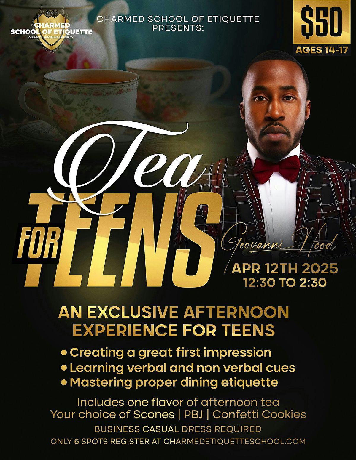 Tea for Teens: A Social Etiquette Experience