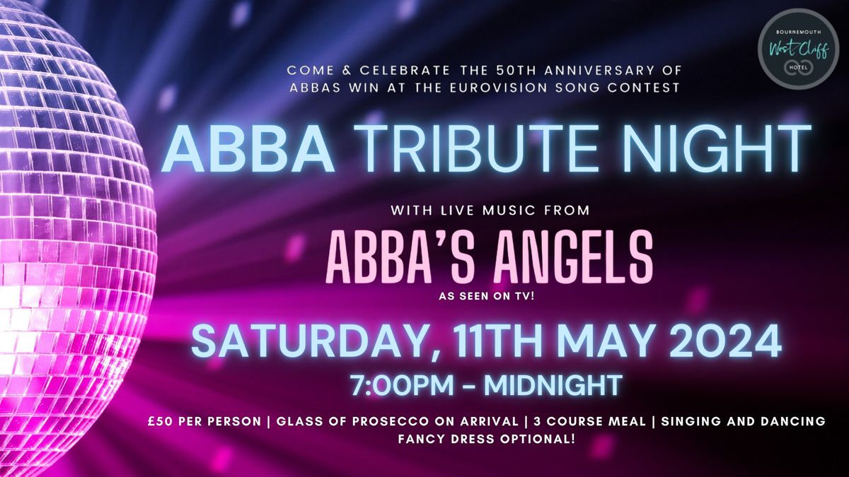 Abba\u2019s Angels Abba Tribute Night @ The Bournemouth West Cliff Hotel