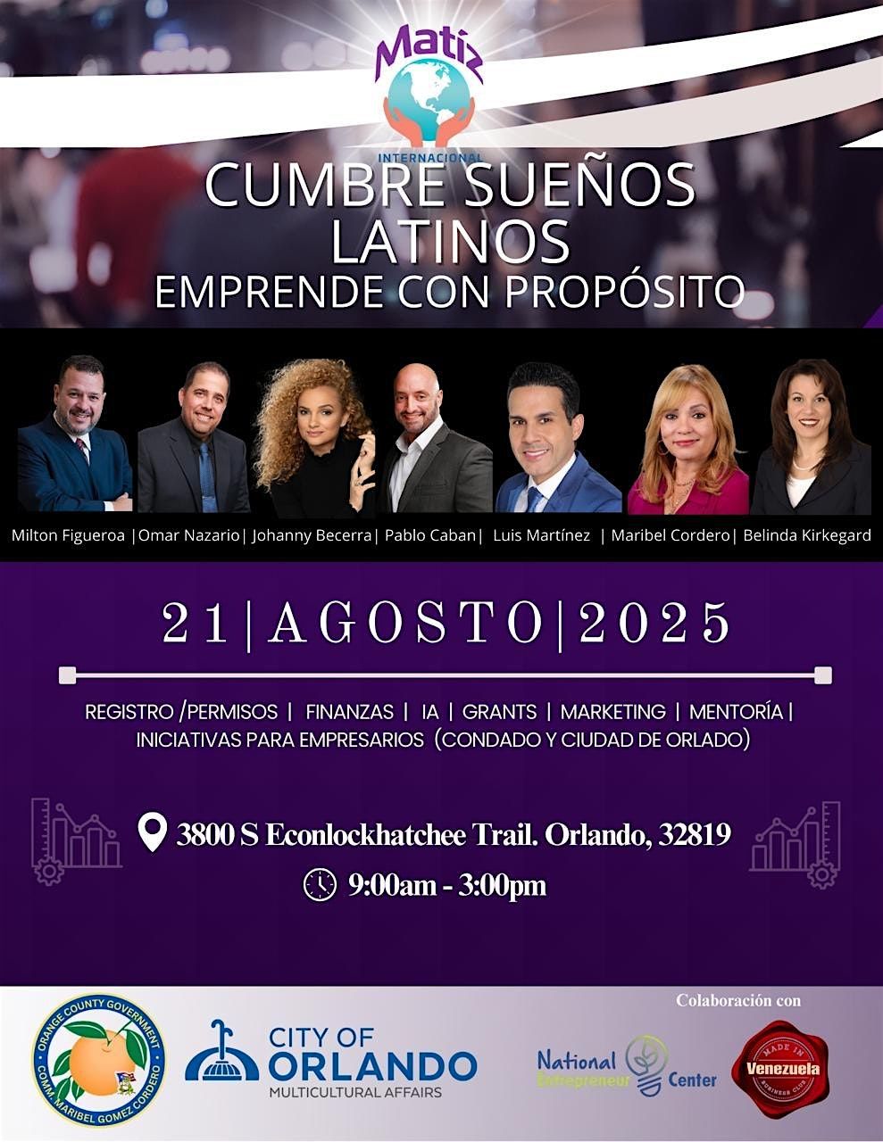 CUMBRE DE SUENOS LATINOS: EMPRENDE CON PROPOSITO