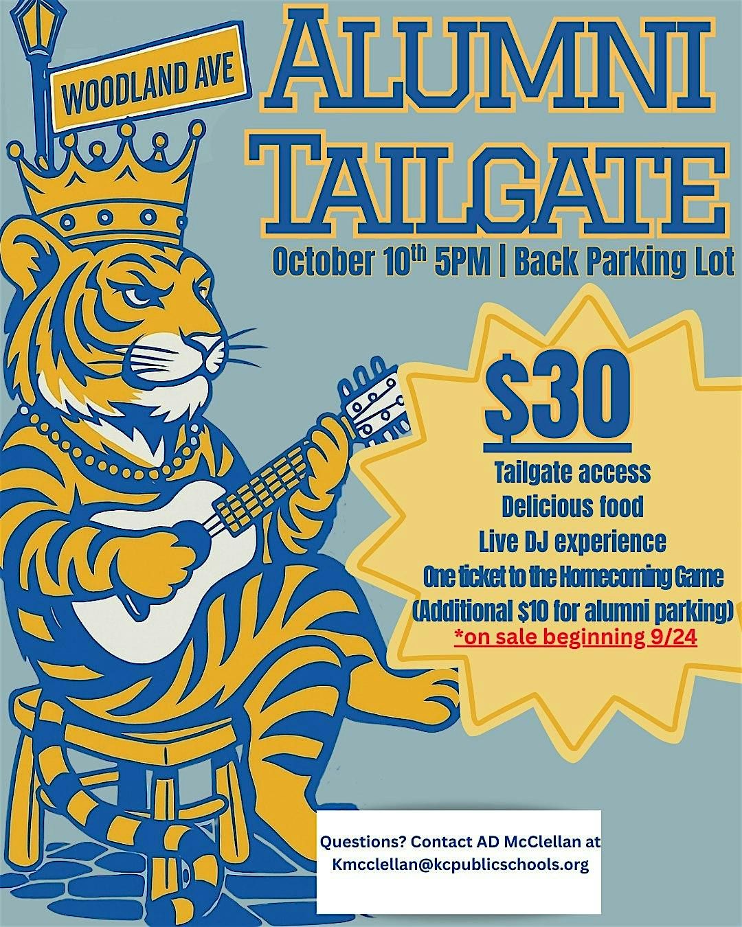 The Blue Tiger Tailgate - Homecoming 2025