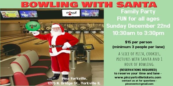 Bowling with Santa Returns to Pinz