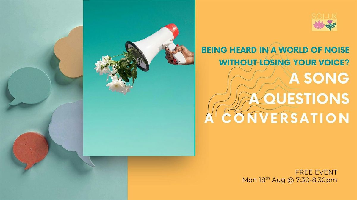 Being heard in a world of noise without losing your voice?