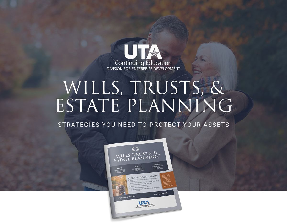 Wills, Trusts, & Estate Planning, Financial Class for Adults