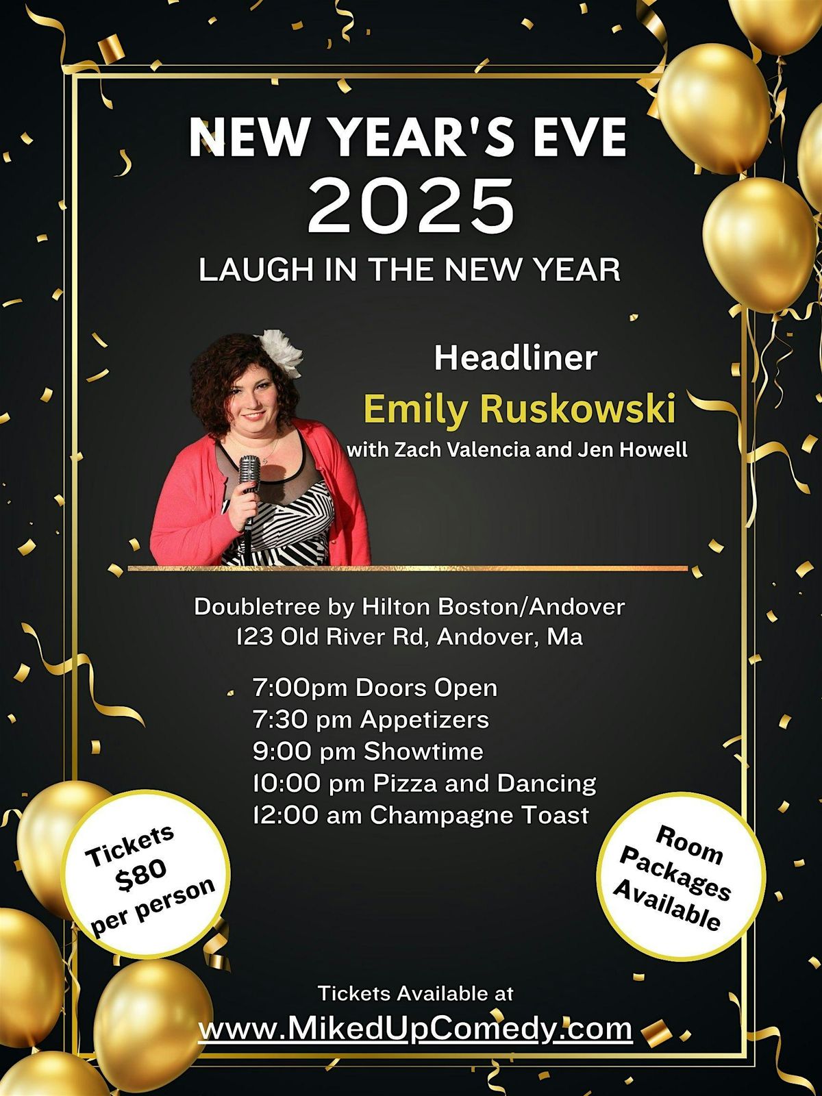 New Year's Eve at The Doubletree Boston Andover