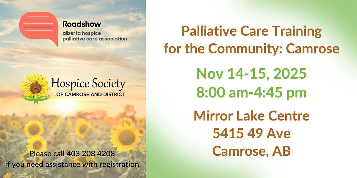 Palliative Care Training for the Community: Camrose