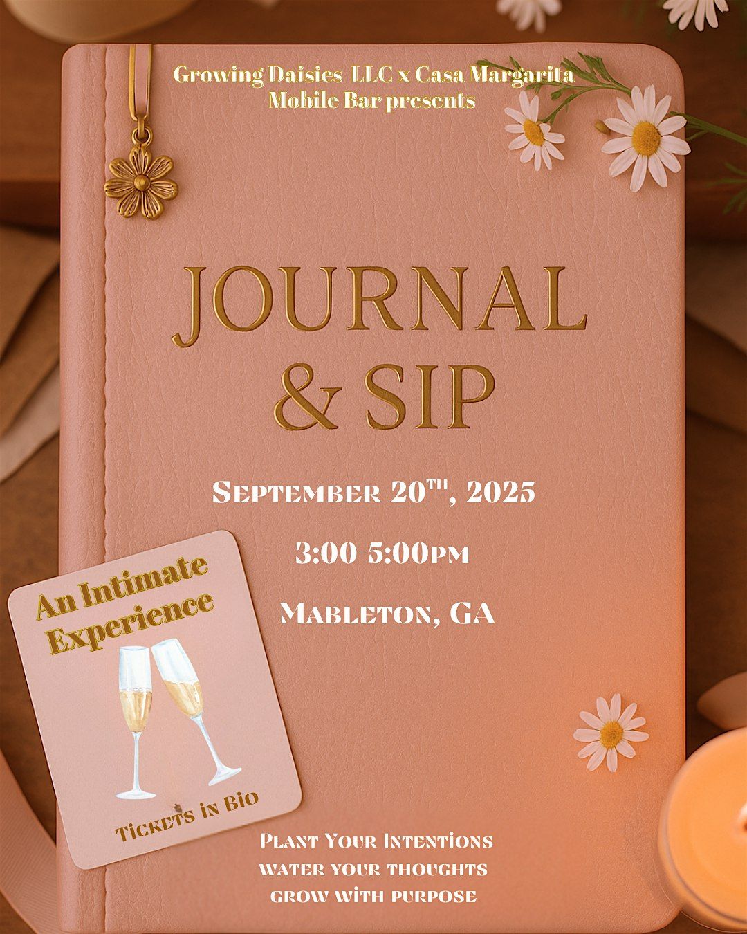 Journal & Sip: An intimate experience