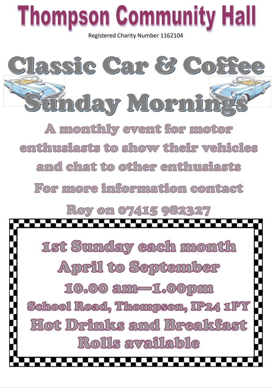 Thompson Classic Car & Coffee Sunday Morning