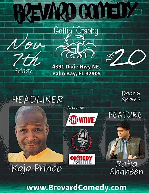 Brevardcomedy at Gettin Crabbys