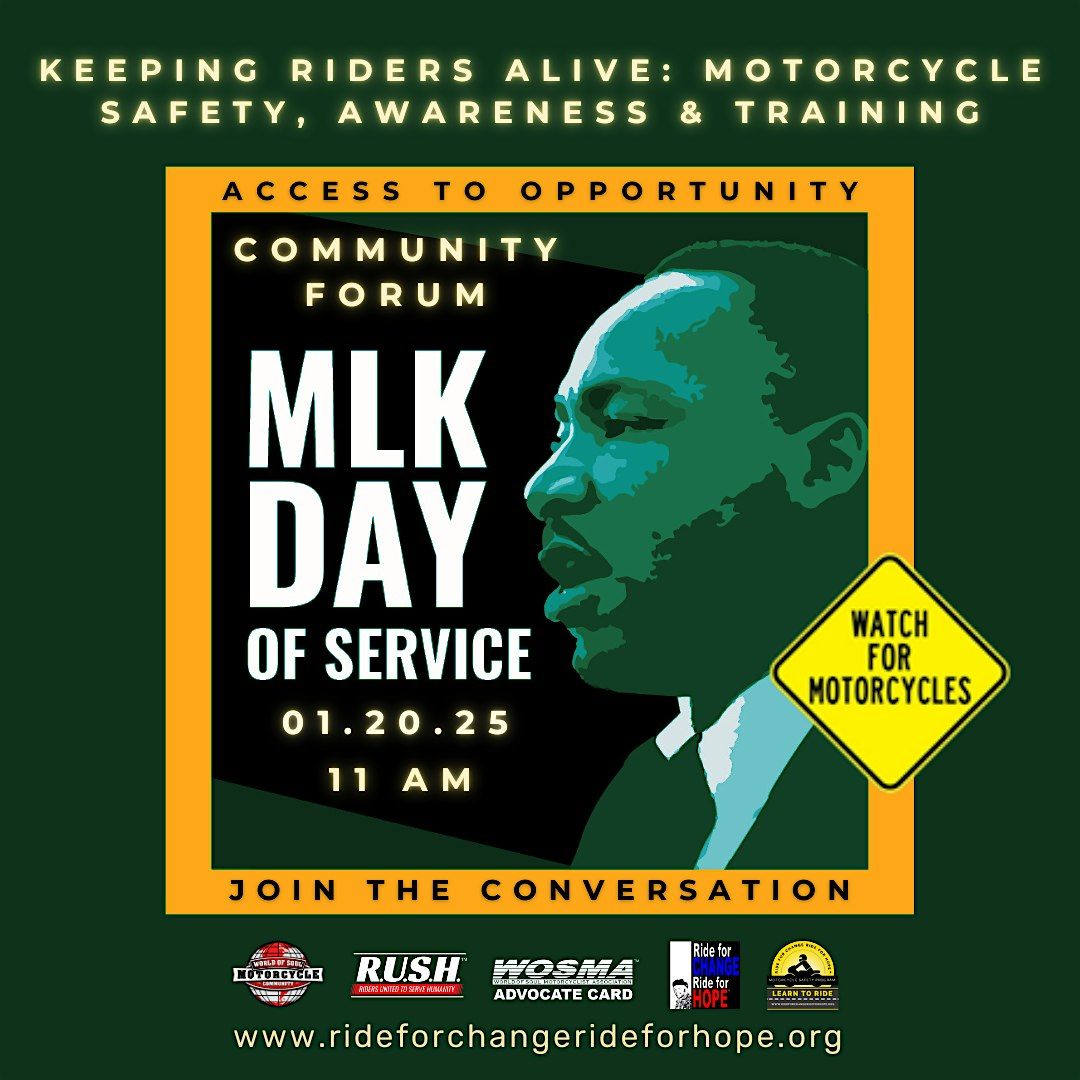 MLK Day of Service Community Forum - Motorcycle Safety & Awareness