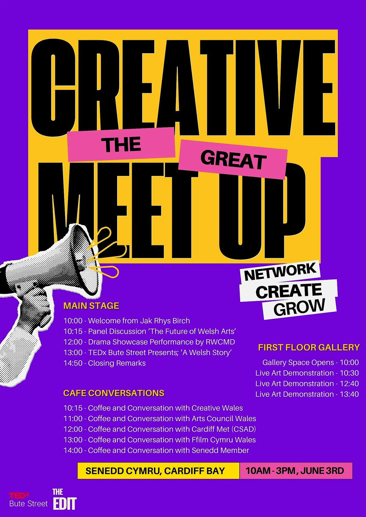 The Great Creative Meet-Up (Featuring TEDx Bute Street)