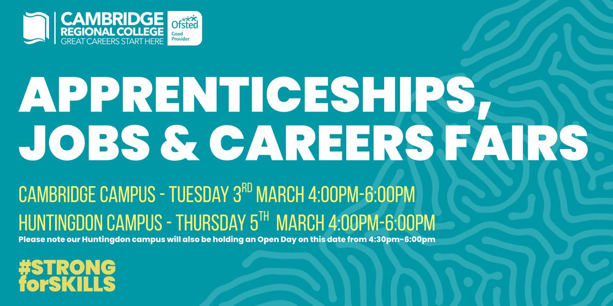 Huntingdon Apprenticeships, Jobs and Careers Fair and Open Day