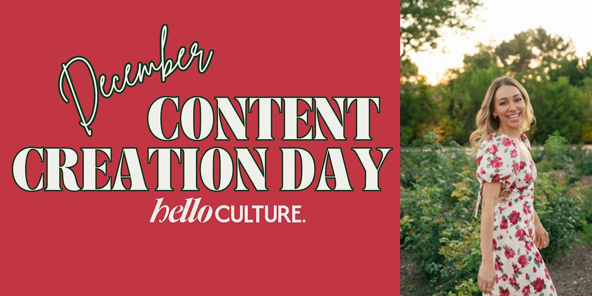 December Content Creation Day