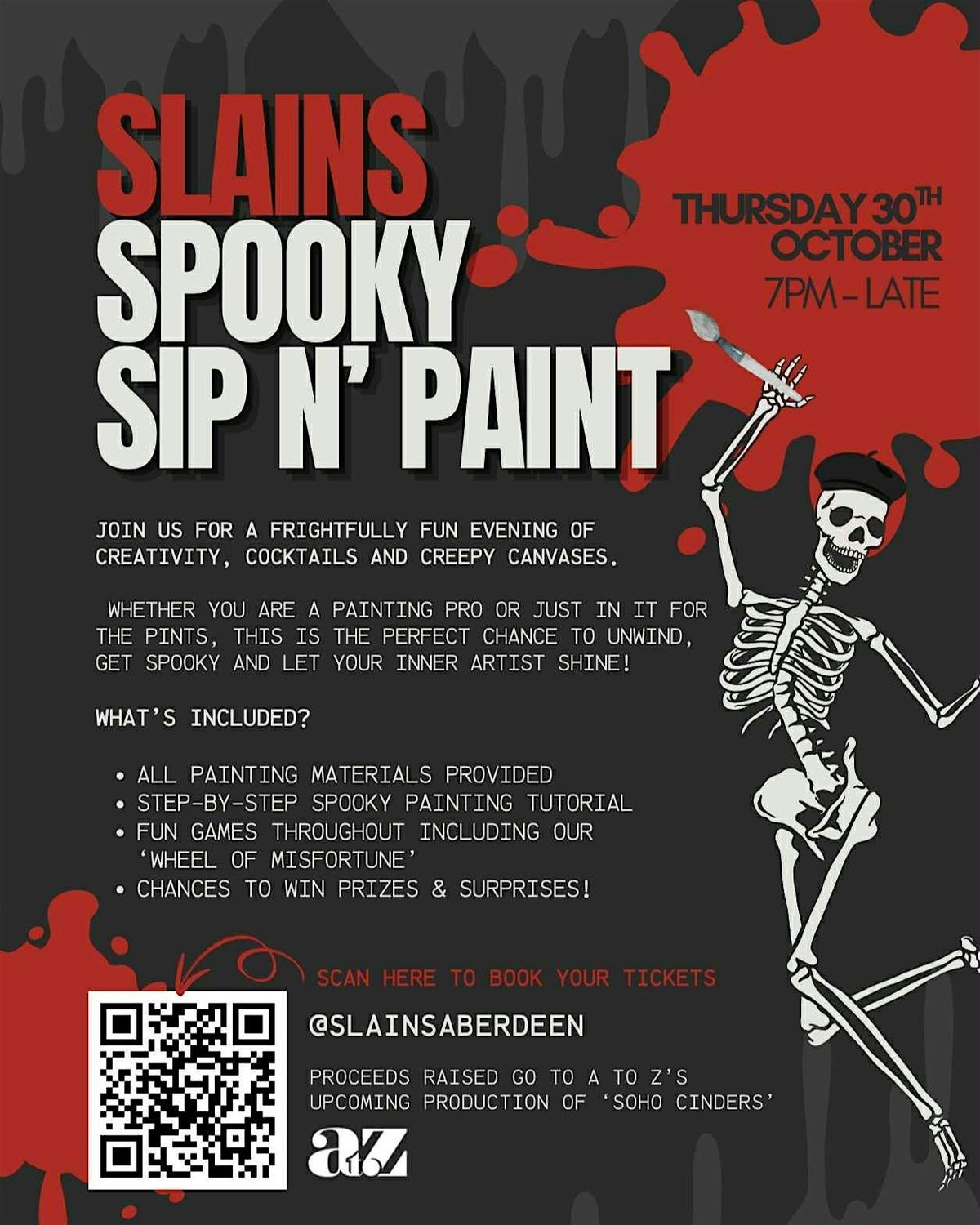 Slains Spooky Sip n' Paint