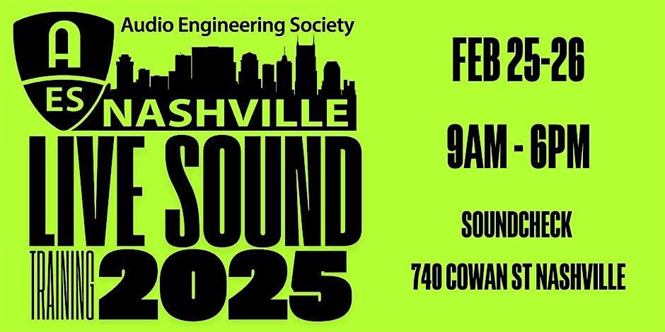 AES Nashville Live Sound Training 2025