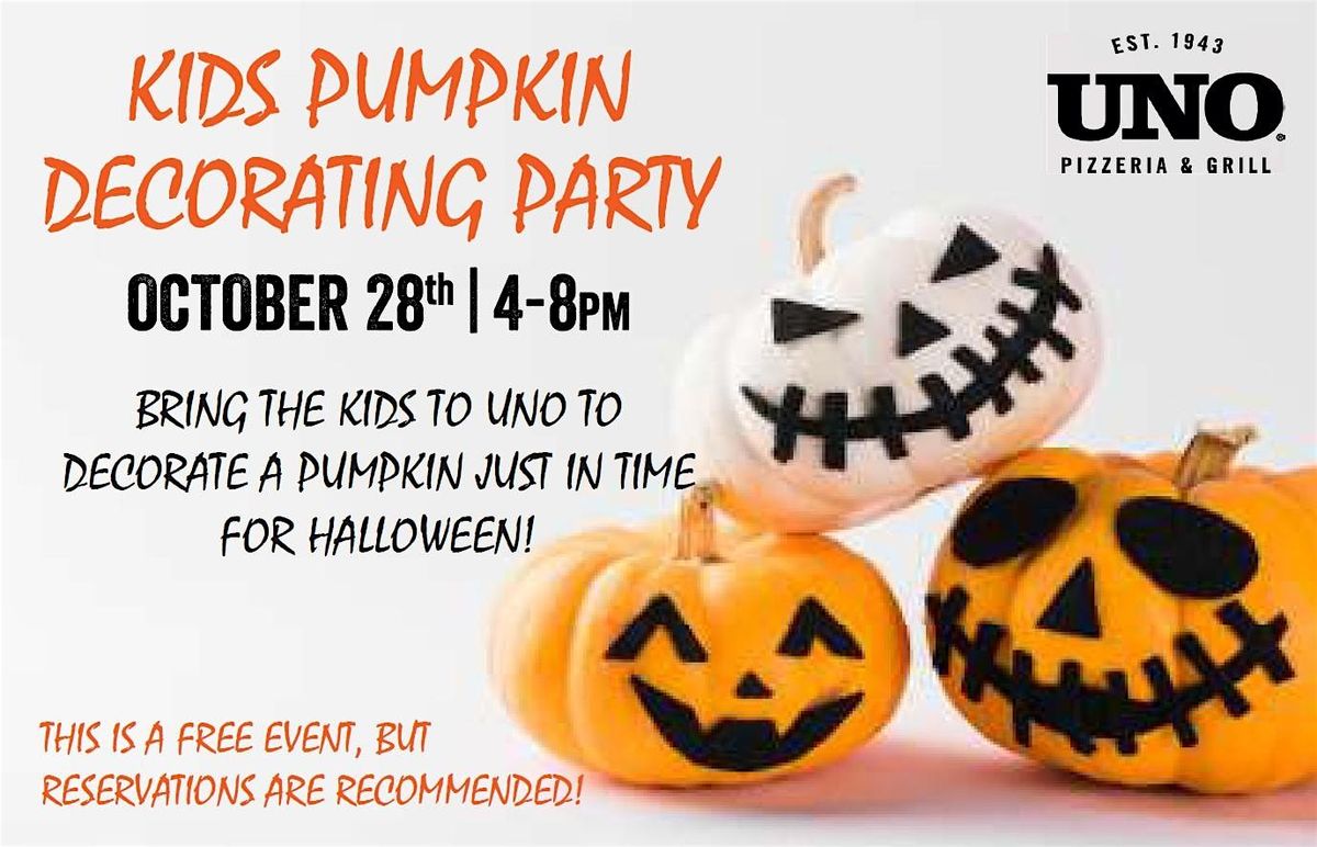 Kids Pumpkin Decorating Party