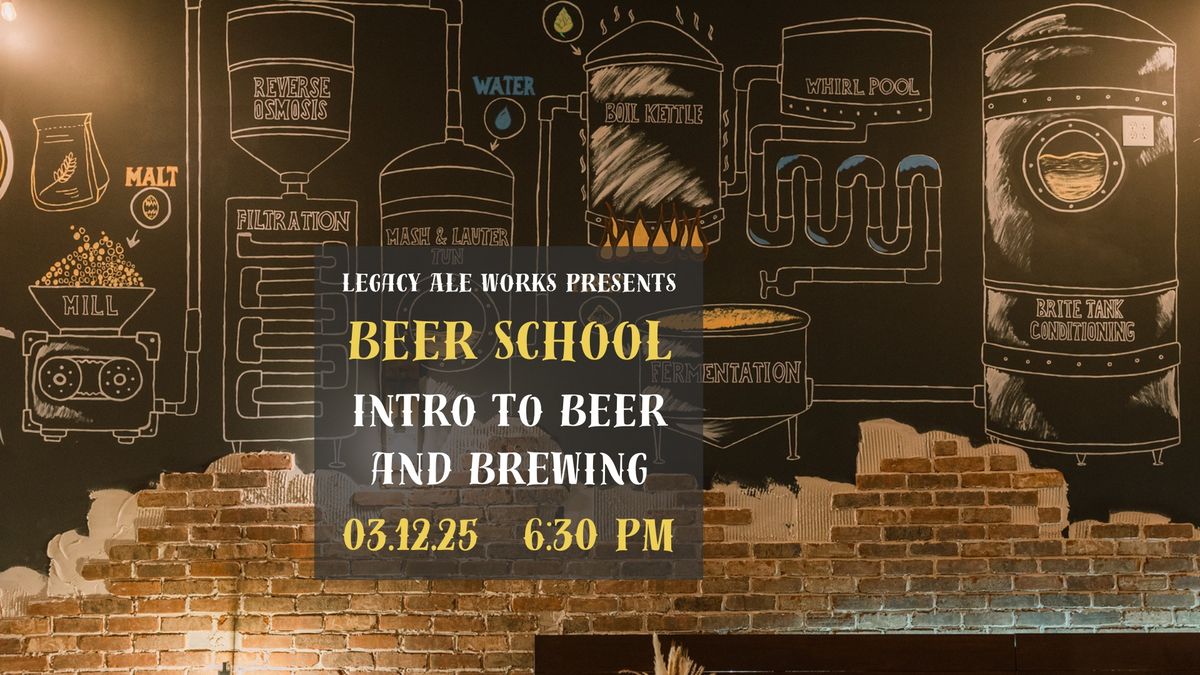 Beer School - Intro to Beer and Brewing