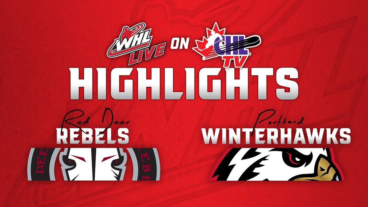 Portland Winterhawks at Red Deer Rebels at Marchant Crane Centrium at Westerner Park