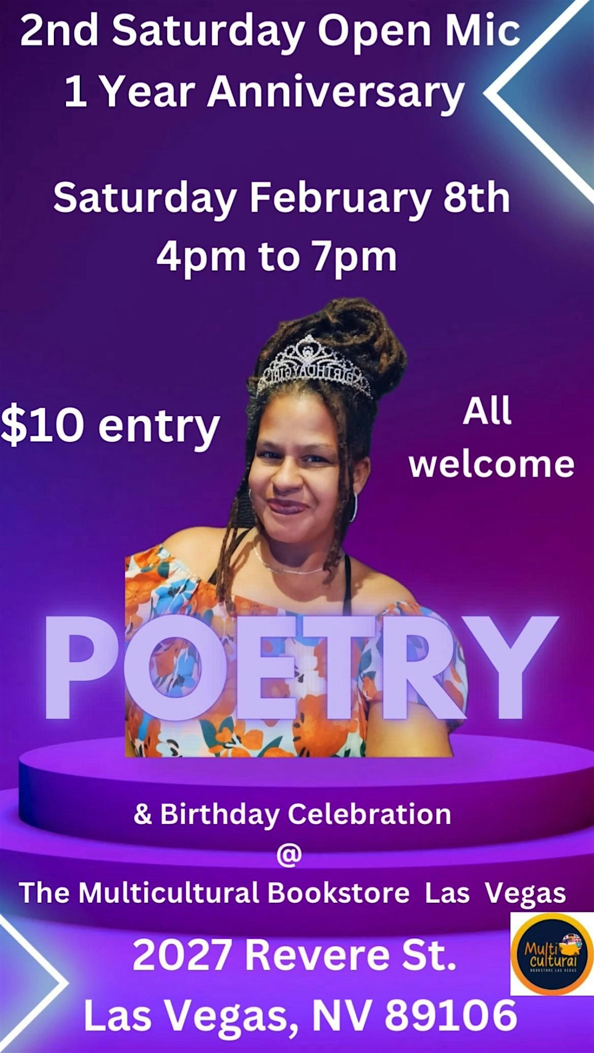 2nd Saturdays Poetry Showcase One Year Anniversary!!