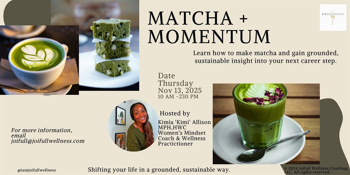 Matcha + Momentum: Knowing When to Pivot