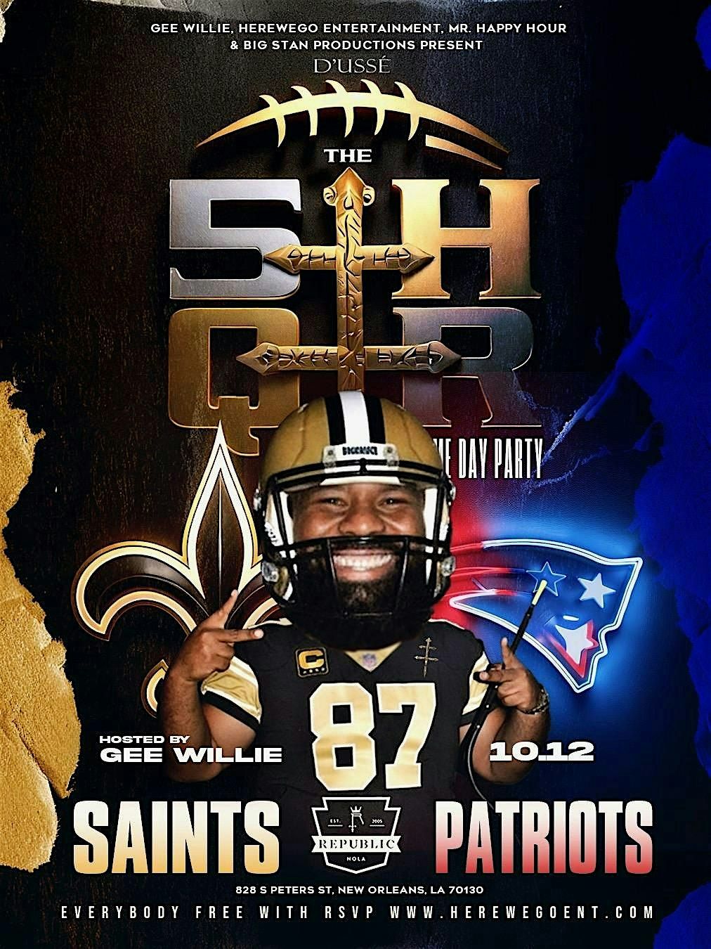 ((THE 5TH QUARTER)) SAINTS vs. PATRIOTS AFTER GAME DAY PARTY @ REPUBLIC