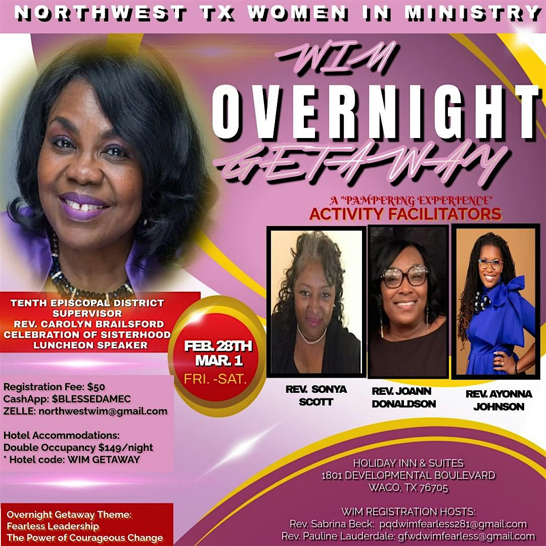 Northwest TX Conference Women in Ministry Overnight Getaway