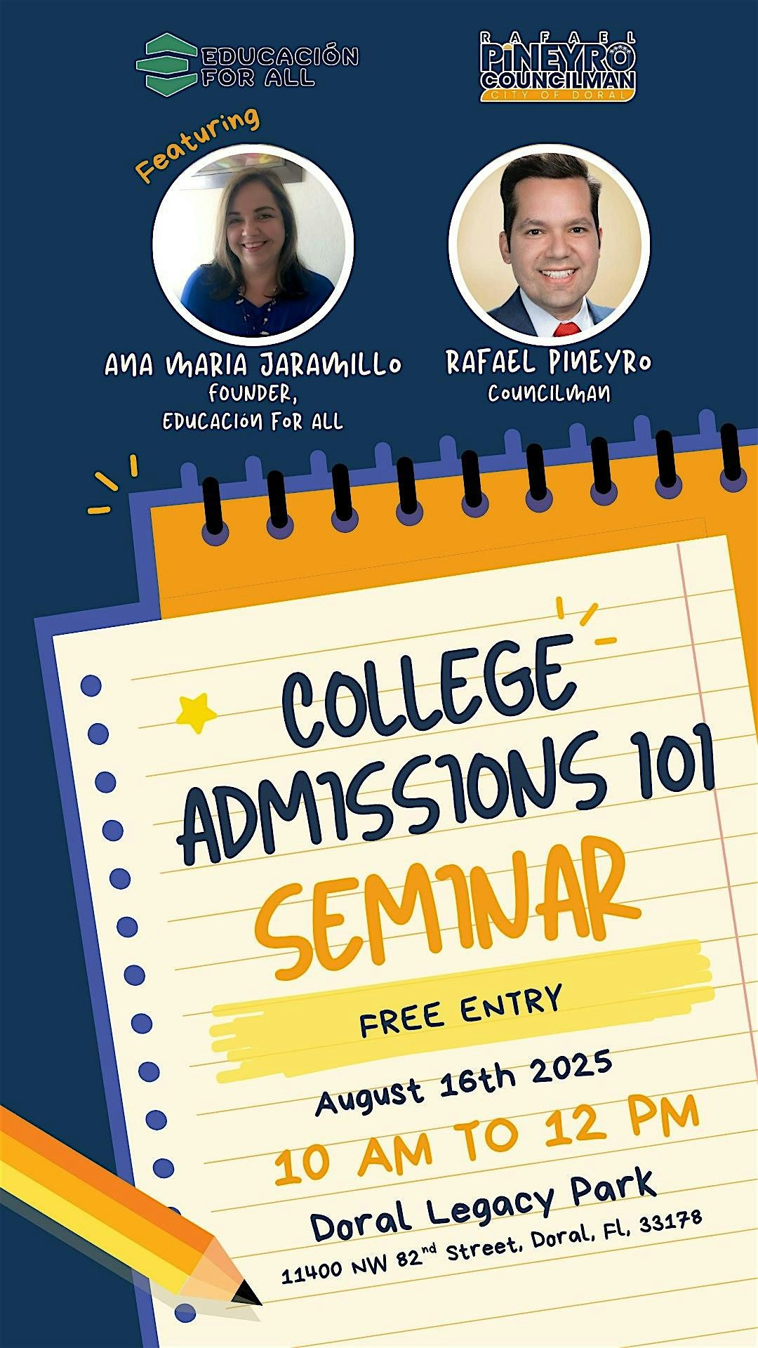 College Admissions 101 Seminar