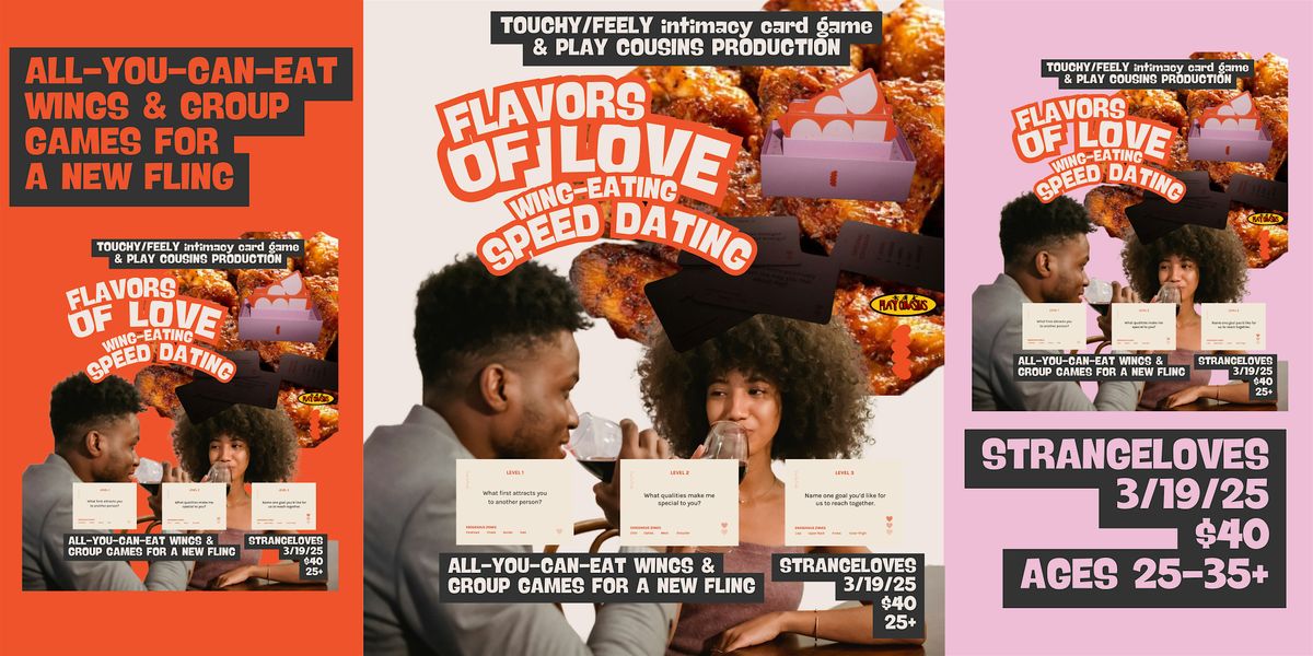 Flavors of Love: Wing-Eating Speed Dating South Jersey \/ Philadelphia