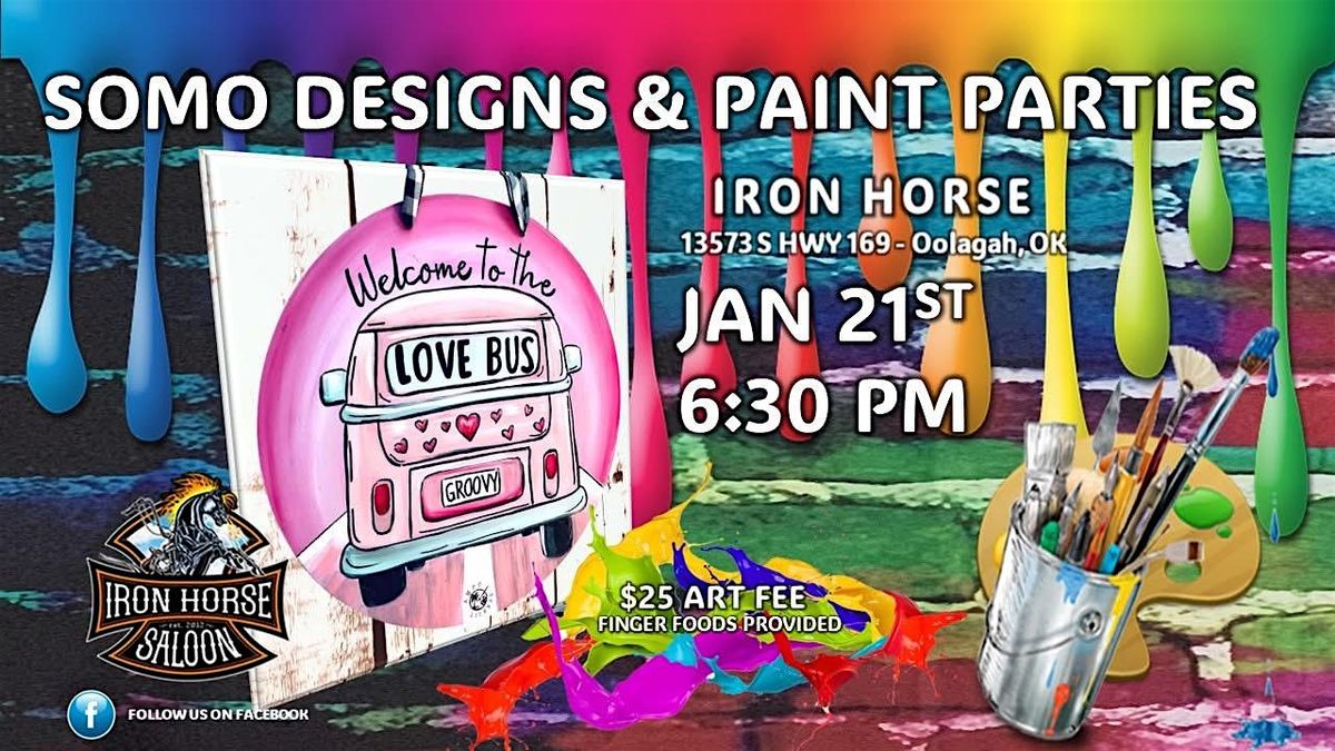 Welcome to the Love Bus Paint Party