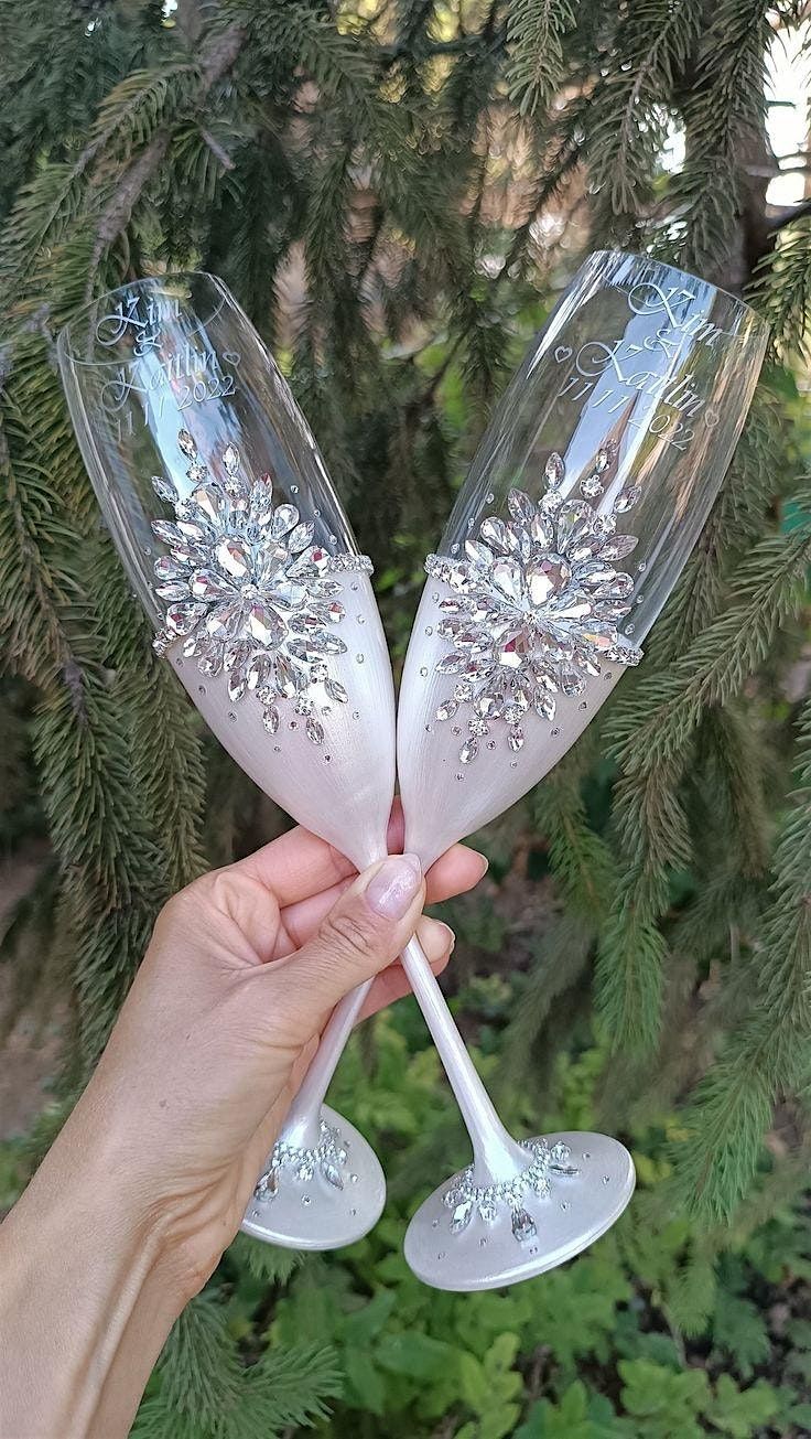 Decorate Your Own Wine Glass: Creative Workshop with Studs, Paint & Gems