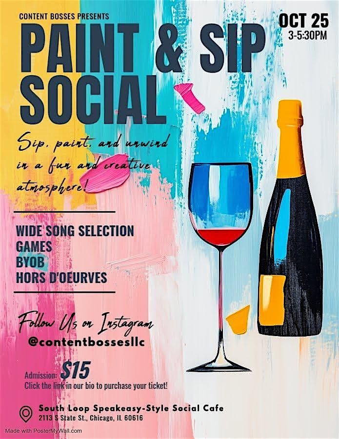 Content Bosses\u2019 Sip & Paint Social