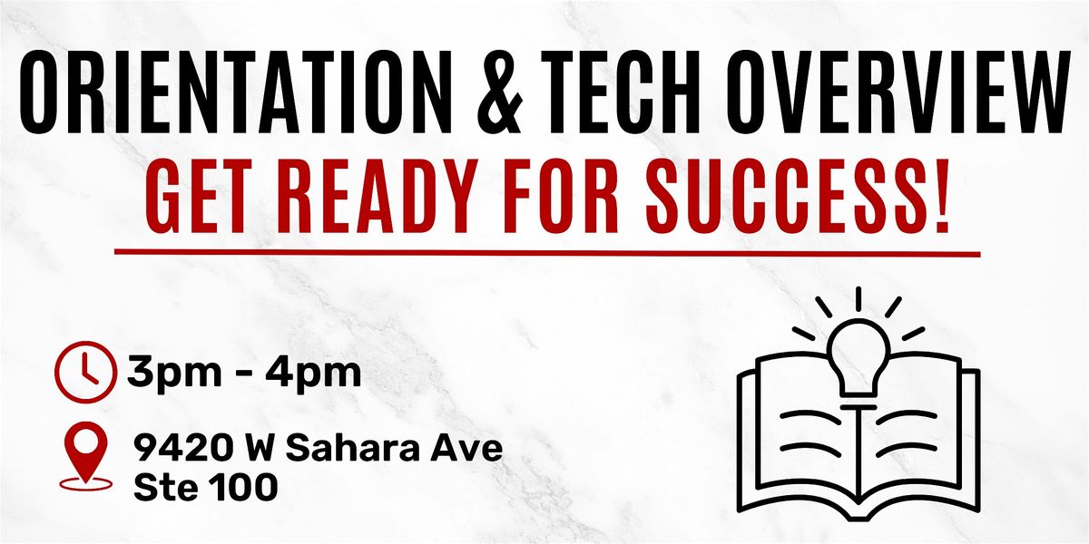 Orientation & Tech Overview